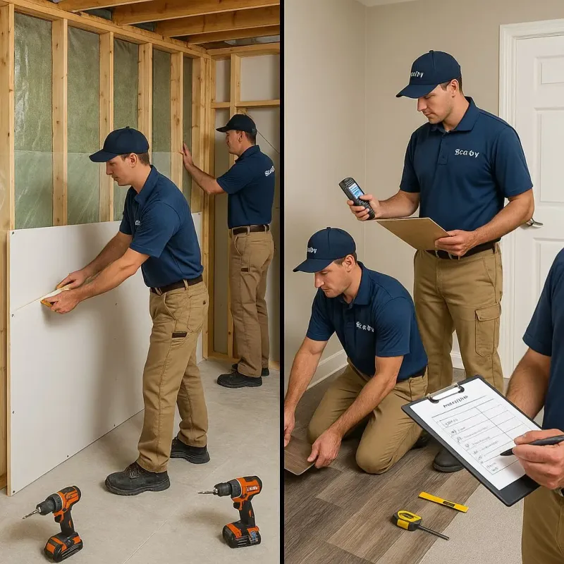 Repairs and Reconstruction process in Lisbon, ND